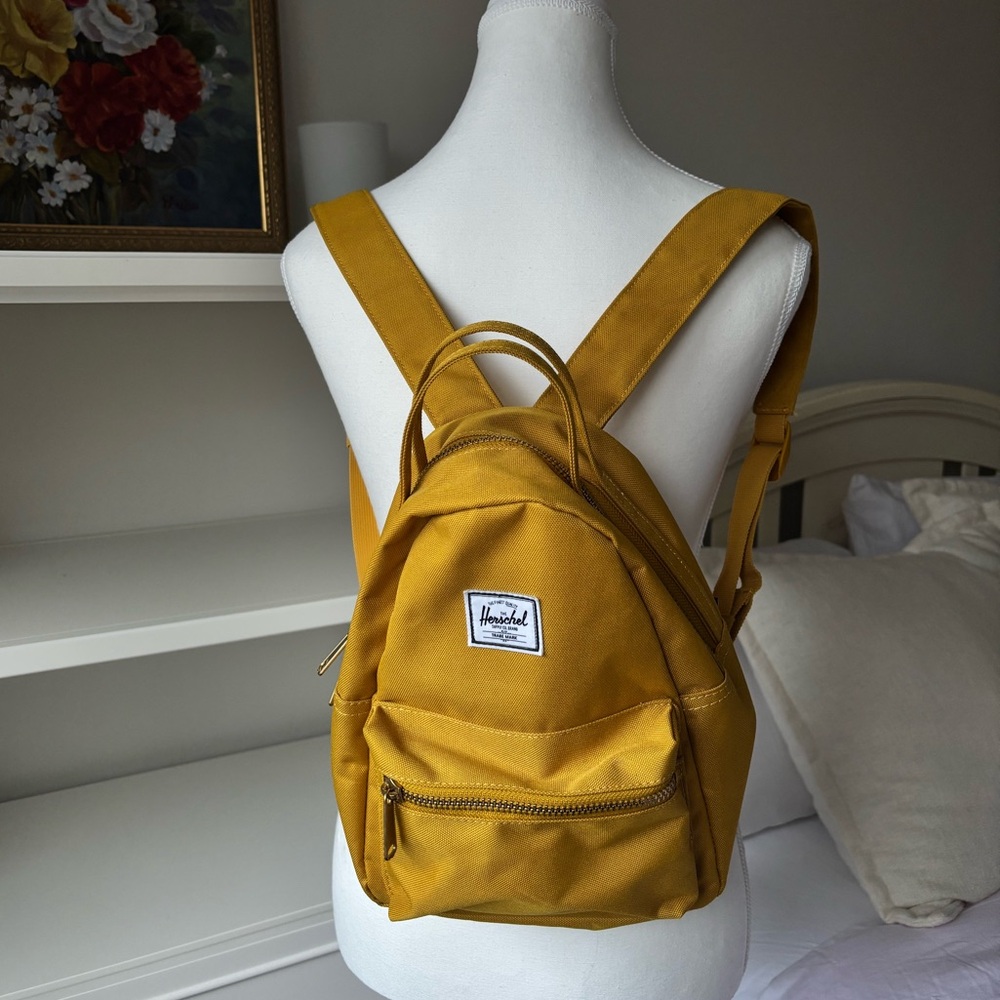 HERSCHEL yellow mini backpack
